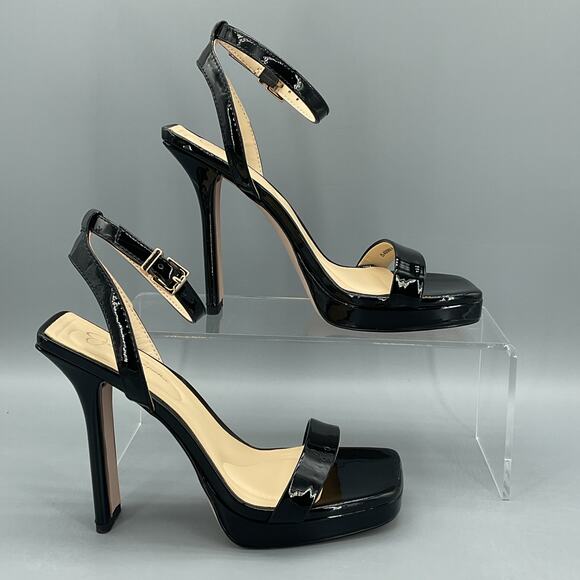 NEW Jessica Simpson Women’s Adonia Ankle Strap Platform Sandals Black Size 6M - Picture 1 of 10